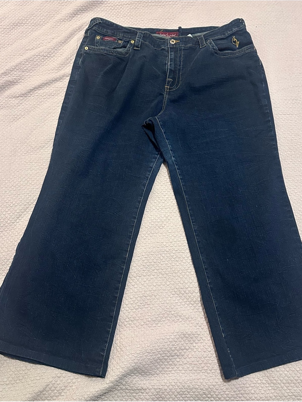 Baby Phat brand plus size 22 Women's Wide-Leg Jeans in Dark Indigo